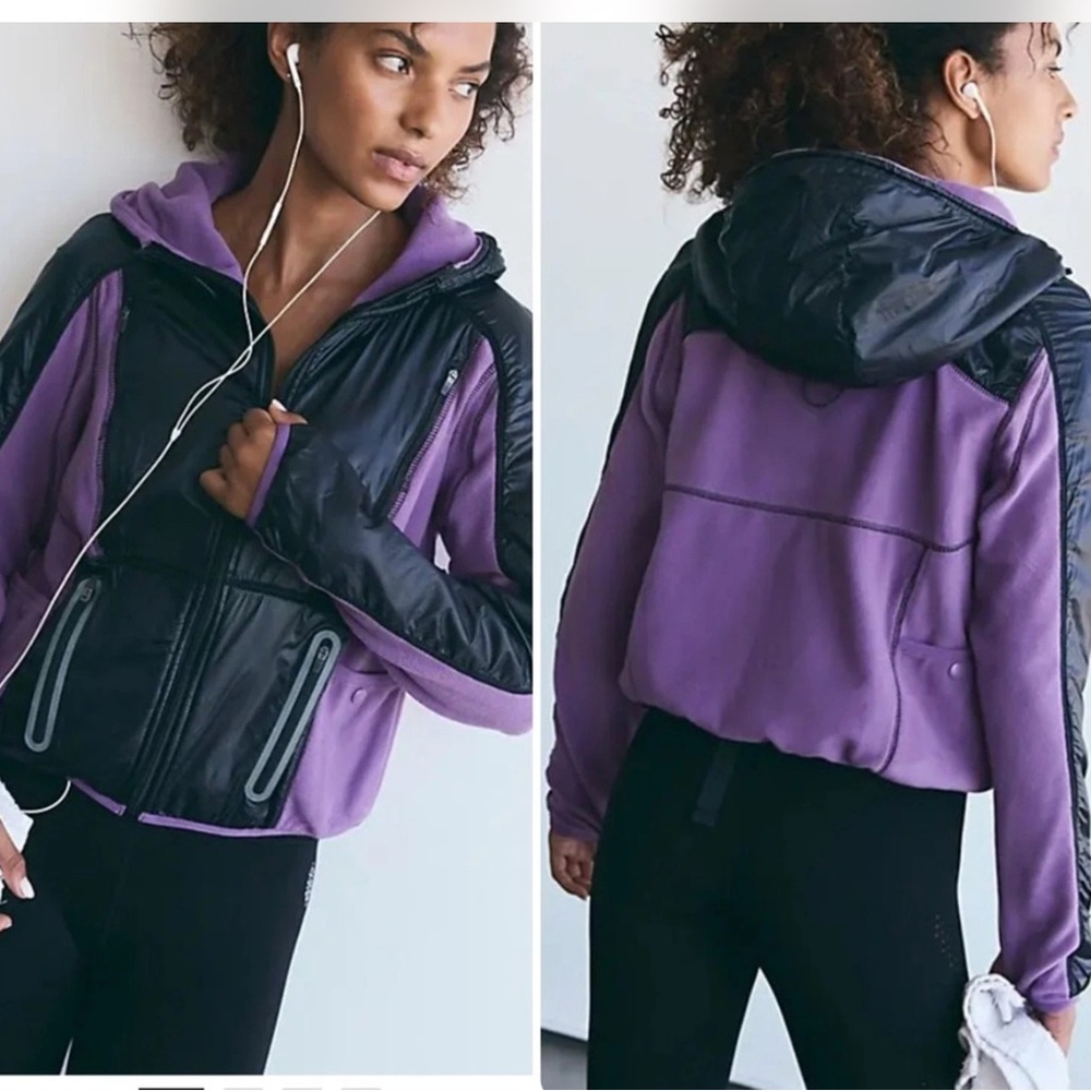 NWT FREE PEOPLE Go The Distance Fleece Jacket Size X-Small MSRP on Tags $198